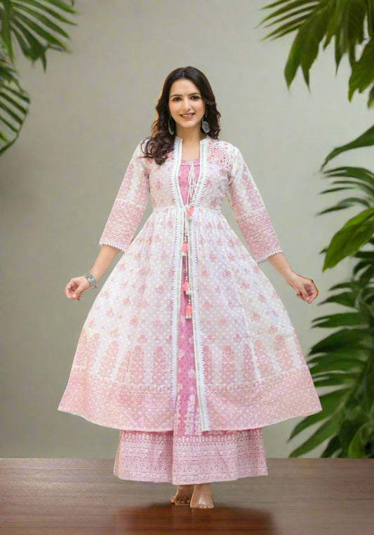 Cotton Printed 2PC Dress, Women's Pride - KAANTAMM